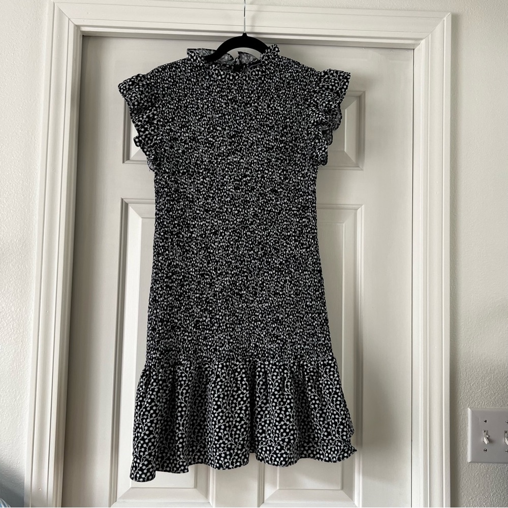 French Connection Elao Verona Dress - Navy / Blue / White - Picture 3 of 6
